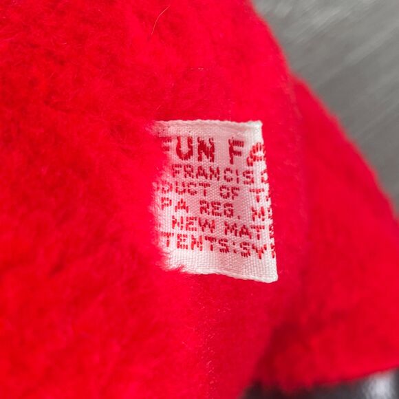 Vintage 1980s Fun Farm Santa Claus Plush Stuffed Christmas Holiday Toy Rare - Picture 9 of 12